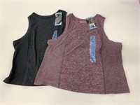 2 New Ladies Size L Soft Rib Tank Tops