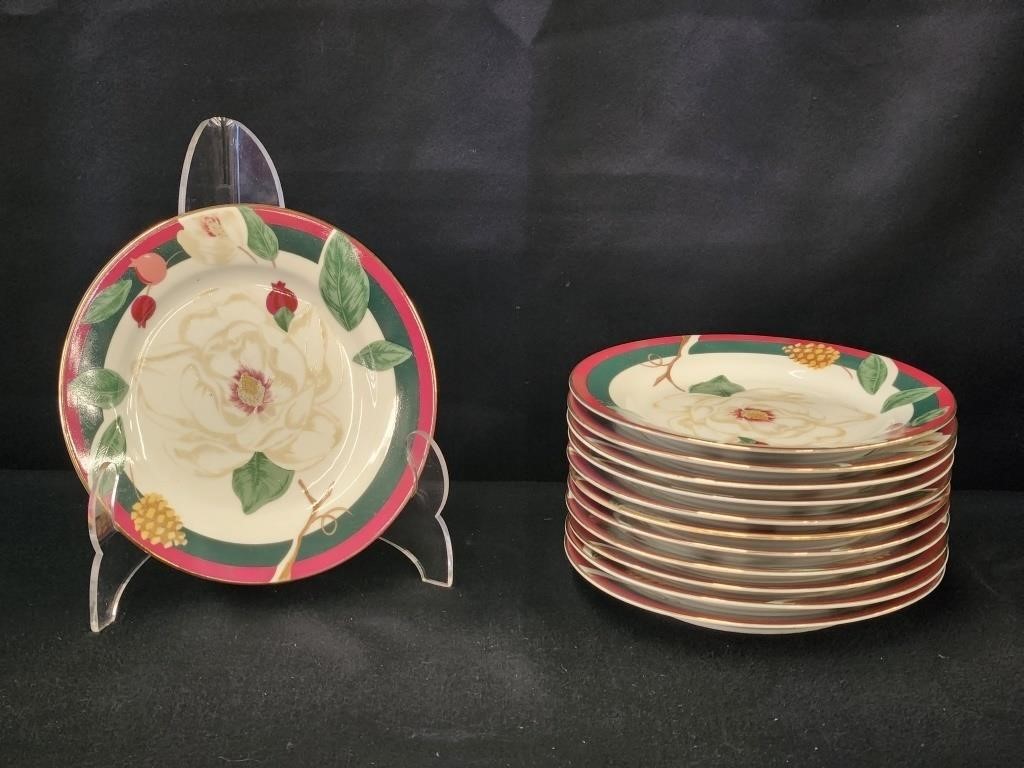 (12) TIENSHAN FINE CHINA "MAGNOLIA"  SALAD PLATES