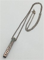 Sterling Necklace W Pendant