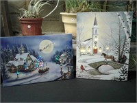 Christmas canvases