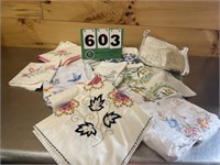 Lovely Hand Stitched Linens Lot