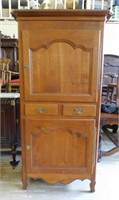 Cherry Wood Louis XV Style Cabinet.