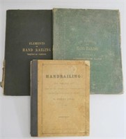 Three antique volumes on Handrailing