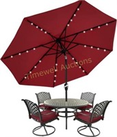 MASTERCANOPY Patio Umbrella  11FT Burgundy