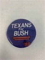 Texas for Bush pin