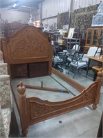 QUEEN BED WITH RAILS
