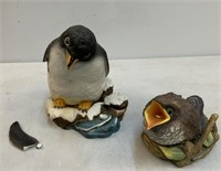 Boehm Fledgling & Boehm Penguin Figurines