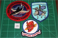 75th TFS; 416th TFTS; Fighting Fortieth (3 Patches