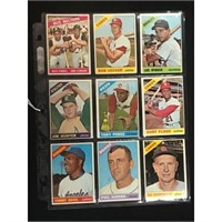 9 1966 Topps Baseball Stars