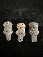 Handmade Primitive Clay Figure; Peruvian Moche God