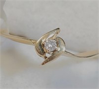 $500 14K 1.23g Diamond Ring