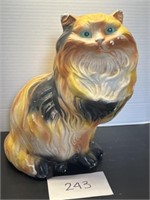 Large outdoor / porch cat decor; flawed
