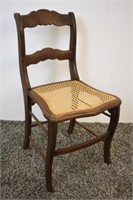 SMALL CANE SEAT CHAIR- 31" HIGH