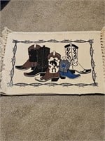 4 WESTERN PLACEMATS W/2 DIFFERENT STYLES