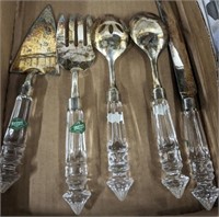 SHANNON CRYSTAL HANDLE SERVING UTENSILS