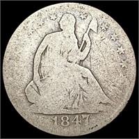 1847-O Seated Liberty Half Dollar NICELY