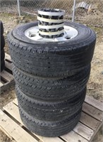 Set of (4) LT265/70R17 Tires and Rims