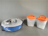 Ceramic Rapid Skillet & 8pc Nestable Storage