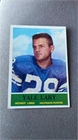 1964 Philadelphia Yale Lary Detroit Lions