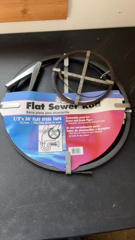 Flat sewer rods