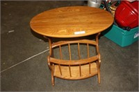 Solid Wood Side Table 23.5 x 15.5 x 22H