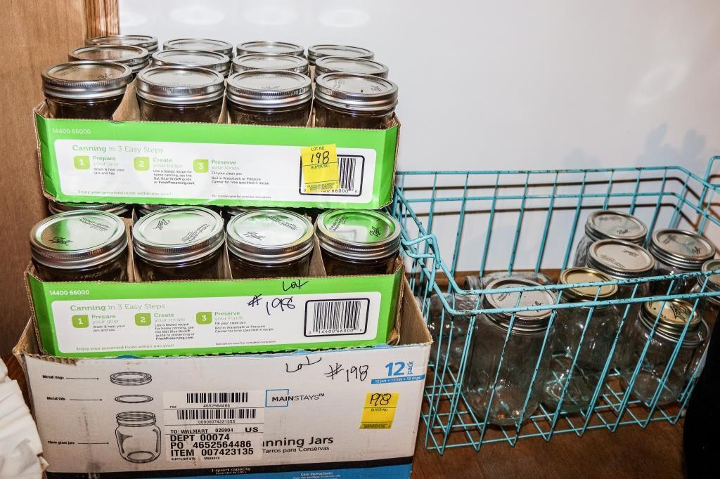 (3) Boxes of Various Size Ball Canning Jar;