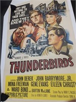 Vintage Poster Thunder Birds 27"x40.5"