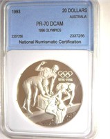 1993 20 Dollar NNC PR70 DCAM Australia