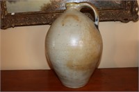 3 Gallon Ovoid Stoneware Pottery Jug With Some