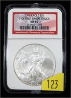 2006 American Silver Eagle NGC slab certified