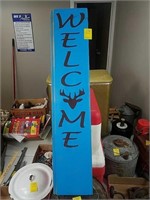 Deer welcome sign 34x7