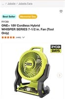 Ryobi hybrid fan