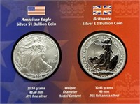 Legacies of Freedom Silver Bullion Coin Set w/COA