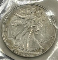 1939 D Walking Liberty Half Dollar - 90% Silver
