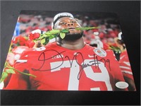 Dawand Jones Signed 8x10 Photo JSA Witnessed