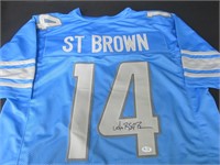 Amon-Ra St. Brown Signed Jersey FSG COA