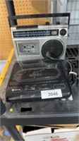 VHS rewind and cassette player