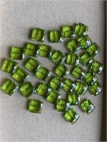 Green color beads