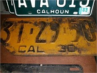 32 Old license plates dating back to the 1920