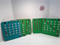 12 Vintage Slide-Closure Bingo Cards