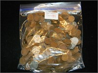 Bag 500 Wheat Cents