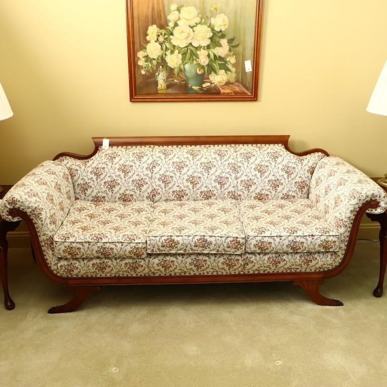 Antique upholstered sofa