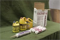 Log Home Sealant & Strait Line Powder