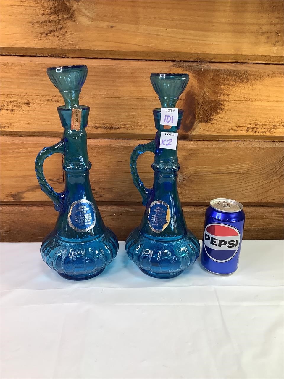 Blue Decanter Bottles
