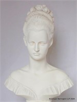 Vintage Manon Lescaut Alabaster Bust