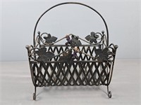 Wrought Iron Magazine Rack