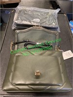 2 alpine green color purses