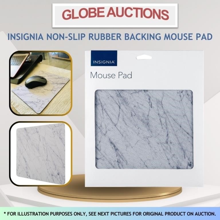 INSIGNIA MOUSE PAD (NON-SLIP RUBBER BACKING)