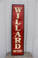 Willard Batteries-cardboard SS 5"x14"