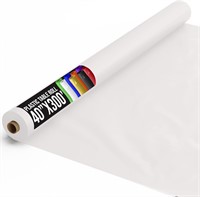 White Plastic Table Cover Roll 40 X 300'